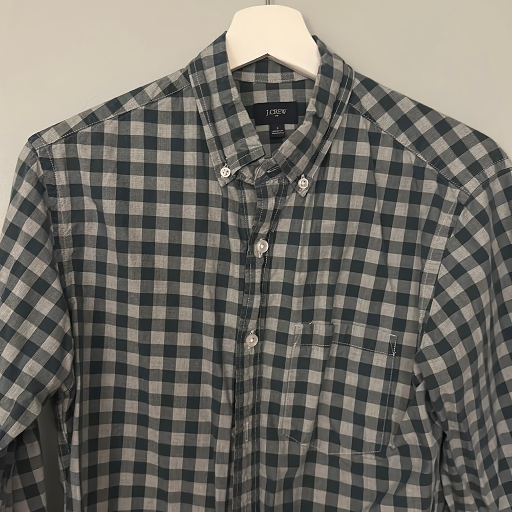 J Crew Checked Button Down